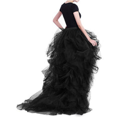 Maleficent Cosplay Tulle Skirt, Custom High Waist Skirt for Halloween Comic Con