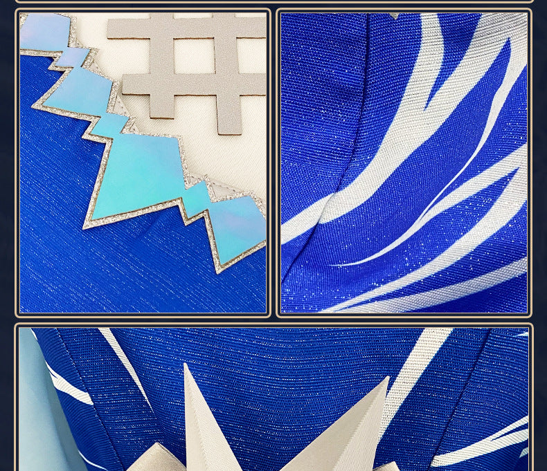 Honor of Kings Luna Frost Moon Chant Cosplay Costume Ice Flower Full Set - Halloweez