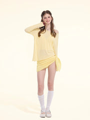 Rainbow Series Dopamine Yellow Swimsuits 2026, Women One-Pieces, Tankini, Micro Bikini, Split Swimwear with Sun Protection Cover, Beach Resort & Hot Spring Bathing Suits - Halloweez