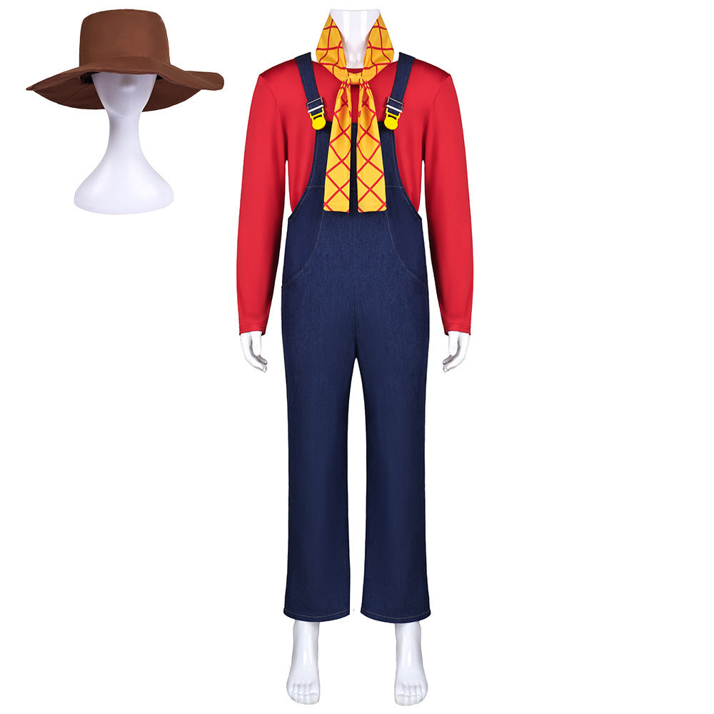 Toy Story Miner Pete Cosplay Costume, Farmer Overalls Custom Halloween Outfit