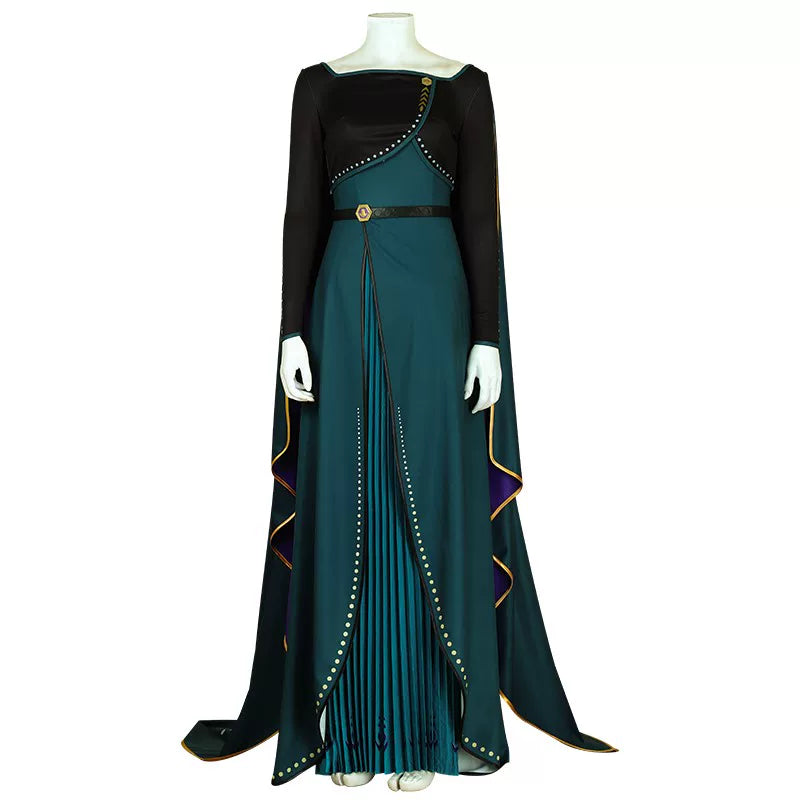 Frozen 2 Anna Coronation Princess Dress, Official Anna Cosplay Costume for Women Girls, Movie Character Outfit - Halloweez