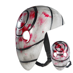 Naruto Three-Eye White Mask Helmet, Customizable for Halloween Party Cosplay