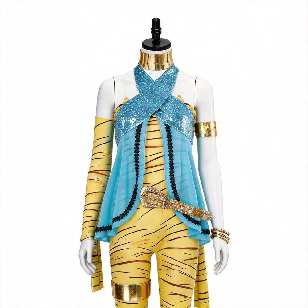Monster High Cleo de Nile Cosplay Costume Halloween Roleplay Full Outfit for Fans - Halloweez
