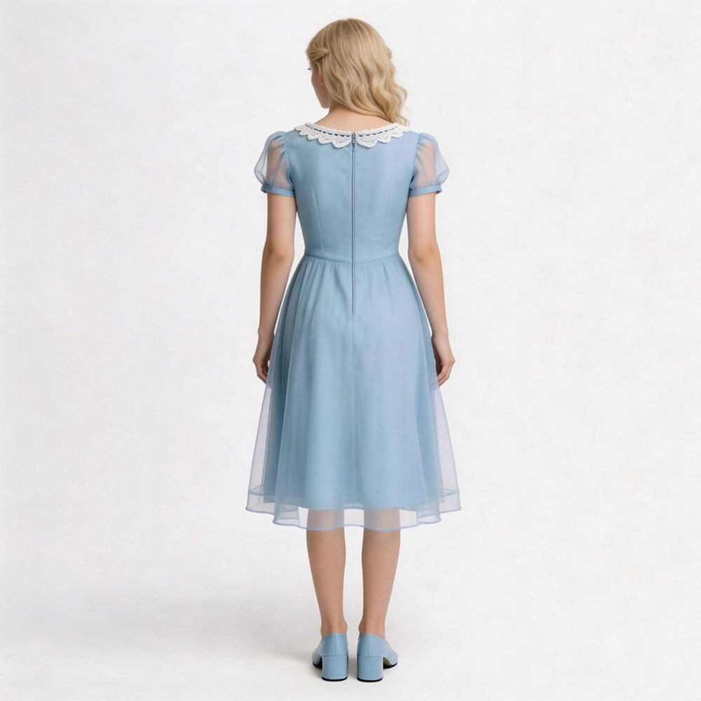 Alice's Adventures in Wonderland Alice Cosplay Dress Women Halloween Roleplay Costume Outfit - Halloweez