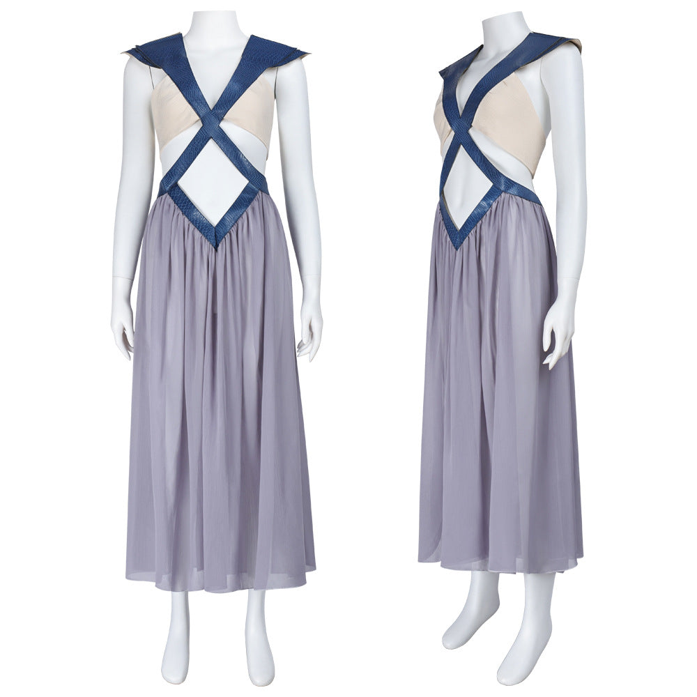 Game of Thrones Daenerys Backless Dress Cosplay Halloween Roleplay Costume Outfit - Halloweez
