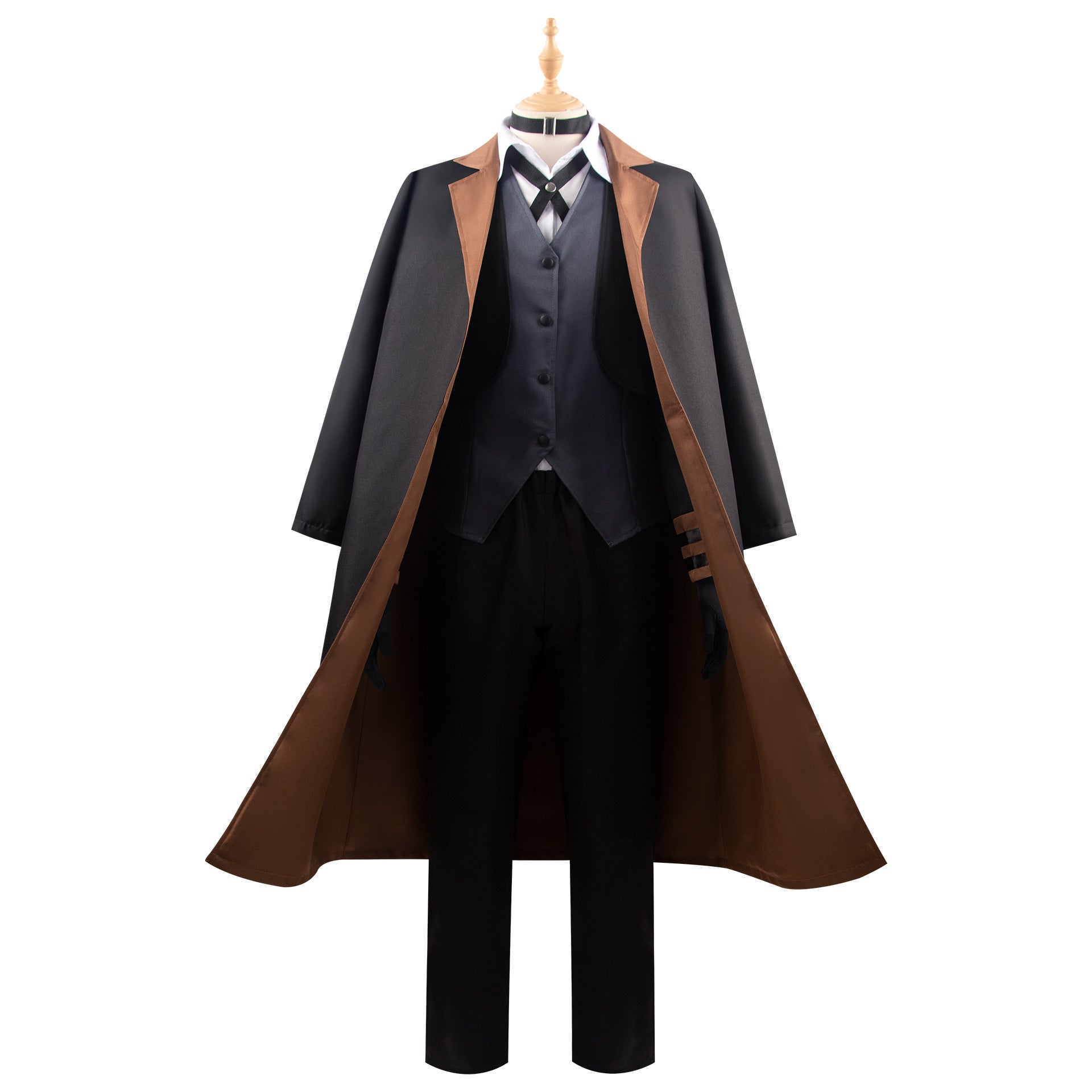 Bungo Stray Dogs Nakahara Chuuya Cosplay Costume Full Set for Anime Halloween Role Play - Halloweez