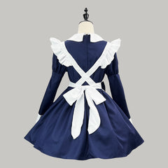 Navy Alice Maid Cosplay Costume, Custom Made for Halloween & Cafe Work