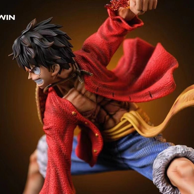 One Piece Luffy PVC Action Figure – Dynamic Squat Pose for Anime Enthusiasts and Kids