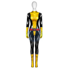 Marvel X-Men Shadowcat Comic Version Jumpsuit, Kitty Pryde Female Cosplay Tight Bodysuit, Halloween Carnival Comic-Con Costume - Halloweez