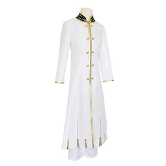 Re:Zero Regulus Corneas Cosplay Costume, White Priest Robe Halloween Outfit Custom