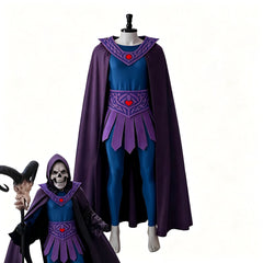 Masters of the Universe Skeletor Cosplay Costume Cape Set For Halloween