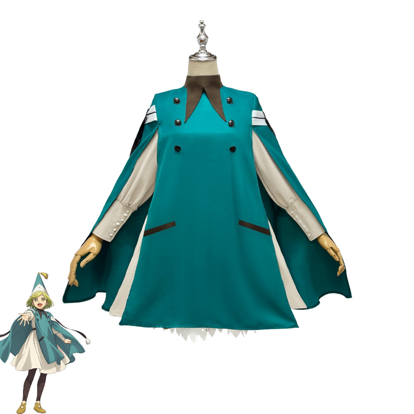 Witch Hat Atelier Coco & Riche Cosplay Costume, Anime Witch Magic Outfit For Women, Fantasy Medieval Cosplay Dress - Halloweez