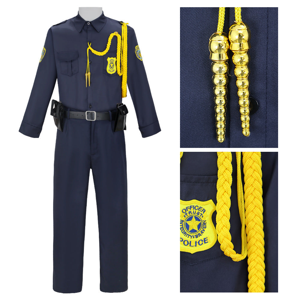 Zootopia Nick Wilde Police Uniform Halloween Cosplay Costume Outfit - Halloweez