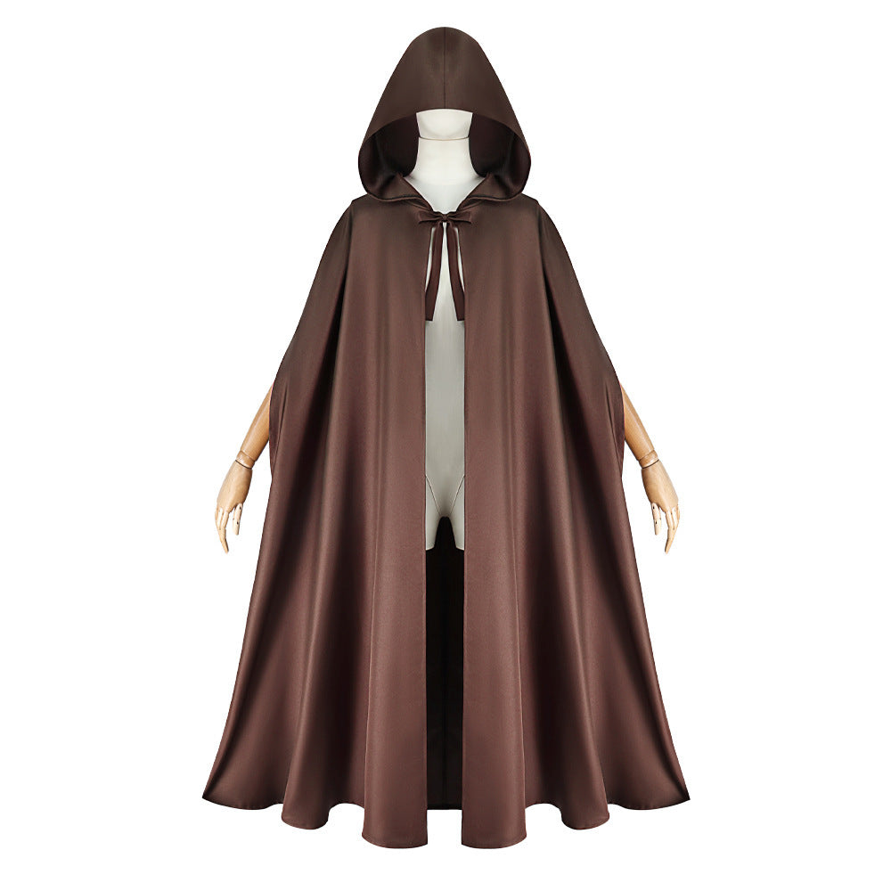 Medieval Hobbit Elf Hooded Cloak Cosplay, Custom, Halloween Renaissance Cape - Halloweez