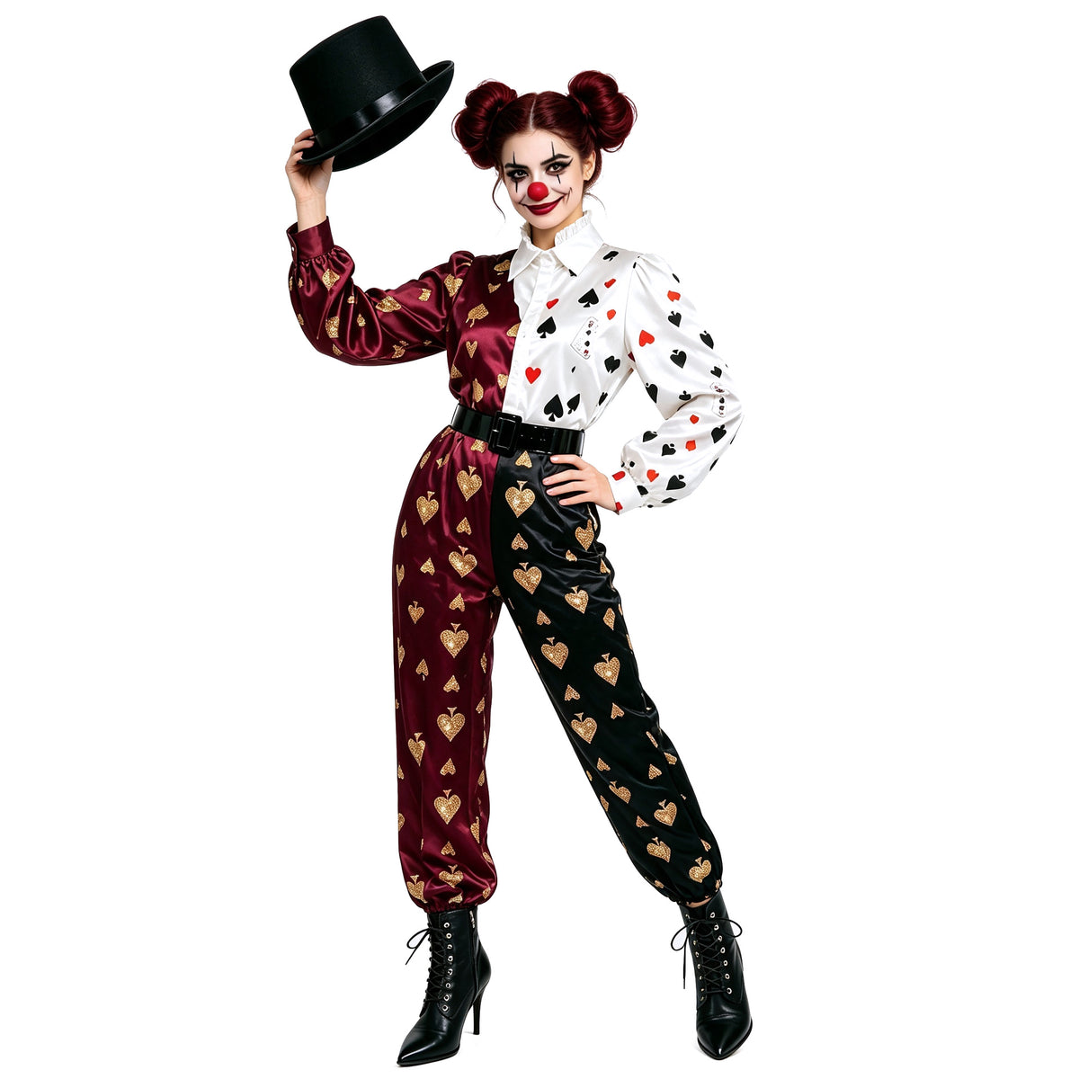 Halloween Dark Circus Joker Jumpsuit Costume Custom For Carnival Masquerade Party