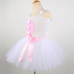 Easter Bunny Kids Tutu Dress Custom, Girls Rabbit Roleplay Costume