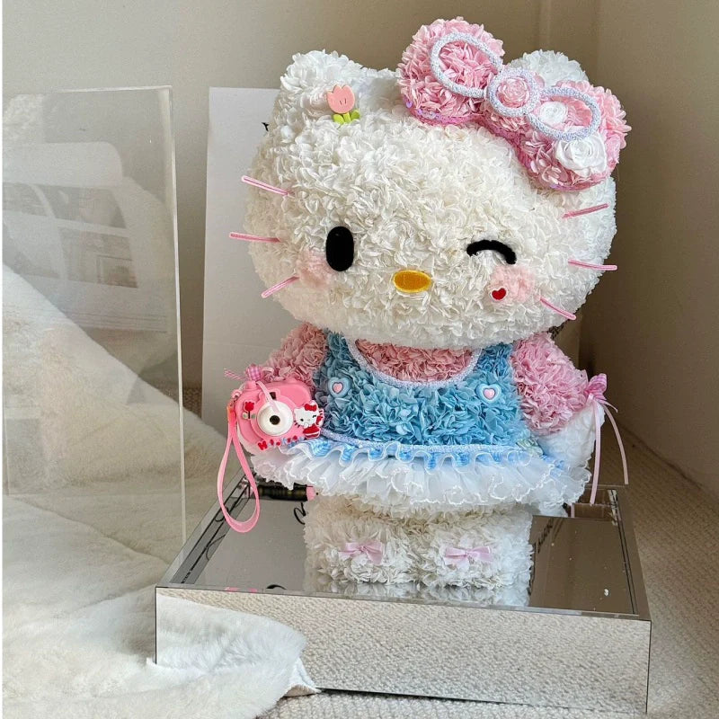 Décoration de Noël en forme de rose éternelle Hello Kitty – Cadeau de Noël exquis