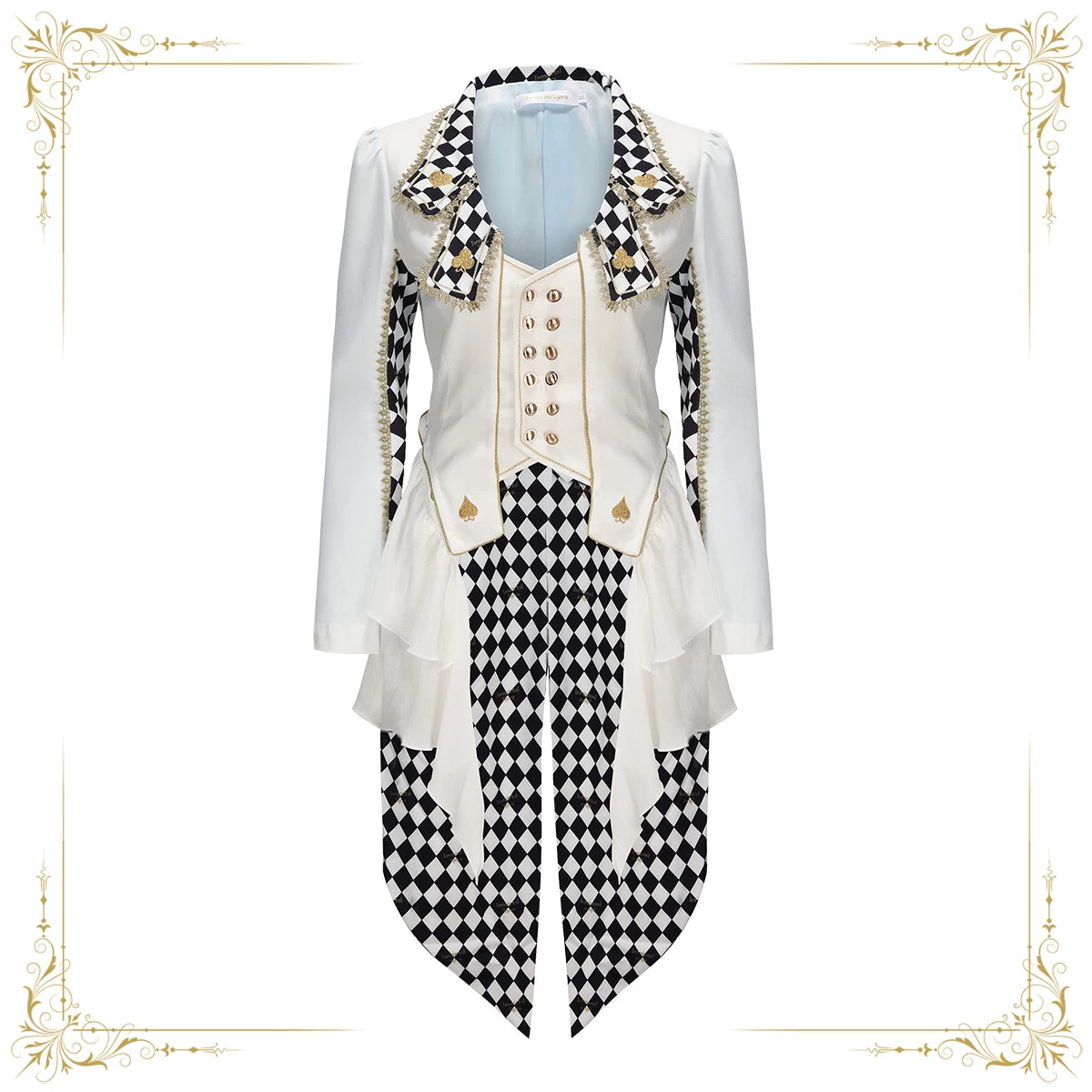 Alice in Wonderland White Rabbit Tailcoat Cosplay Jacket Custom for Halloween & Expo