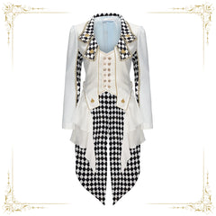 Alice in Wonderland White Rabbit Tailcoat Cosplay Jacket Custom for Halloween & Expo