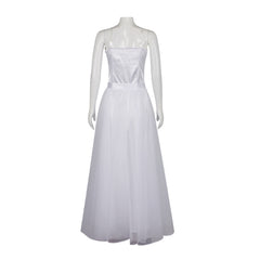 Wicked Glinda White Cosplay Costume – Elegant & Authentic Outfit - Halloweez
