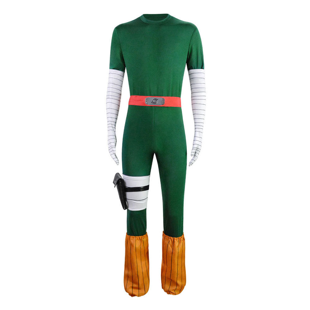 Naruto Konoha Rock Lee Might Guy Cosplay Eight Inner Gates Night Guy Costume - Halloweez