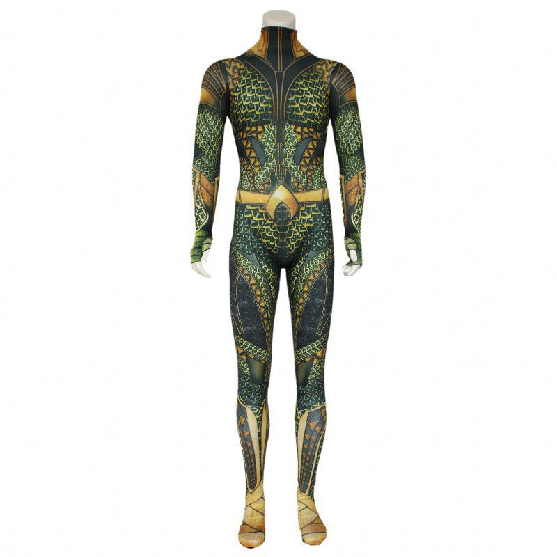 Official Aquaman Lost Kingdom Muscle Suit Cosplay Costume Halloween - Halloweez