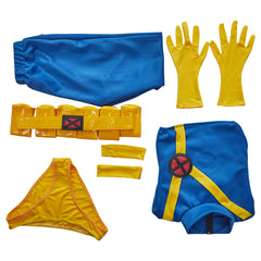 1997 X-Men Cyclops Full Bodysuit, Marvel Superhero Cosplay Costume, Scott Summers Performance Jumpsuit for Halloween Party - Halloweez