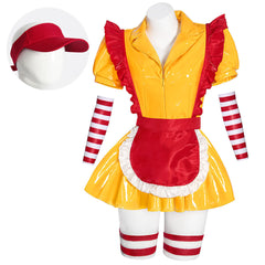 2 Broke Girls Max Fast‑Food Waitress Cosplay Costume Custom‑Made for Halloween Comic‑Con