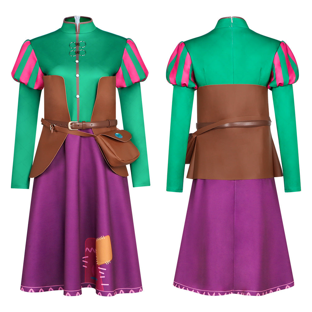 Three Wishes for Cinderella Cosplay Costume Full Set Outfit - Halloweez
