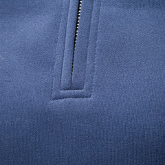 Men Half‑Zip Stand Collar Sweatshirt, Raglan Sleeve Top for Autumn