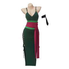 One Piece Gender‑Bent Zoro Cosplay Dress, Custom Outfit for Comic‑Con & Halloween