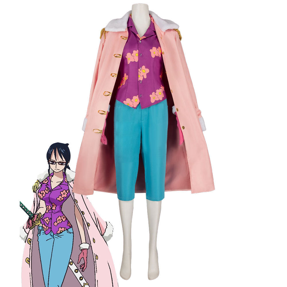 One Piece Tashigi Cosplay Costume Inspired by Zoro & Luffy Anime Style - Halloweez