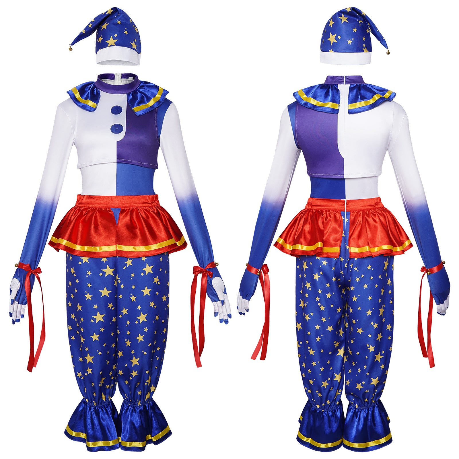 Five Nights at Freddy's: Security Breach Moon Clown Cosplay Costume - Halloweez