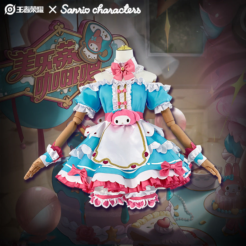 Honor of Kings Sanrio Daji My Melody Full Cosplay Costume Set - Halloweez