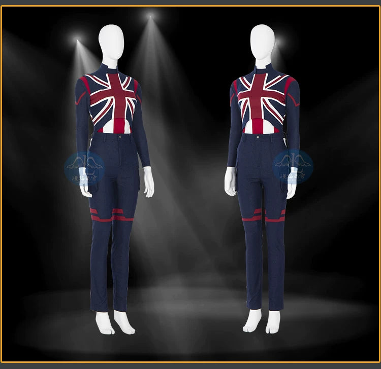 Captain Carter Cosplay Full Set, What If Season 1 Custom Women Costume, Marvel Superhero Cosplay Outfit Custom Made - Halloweez