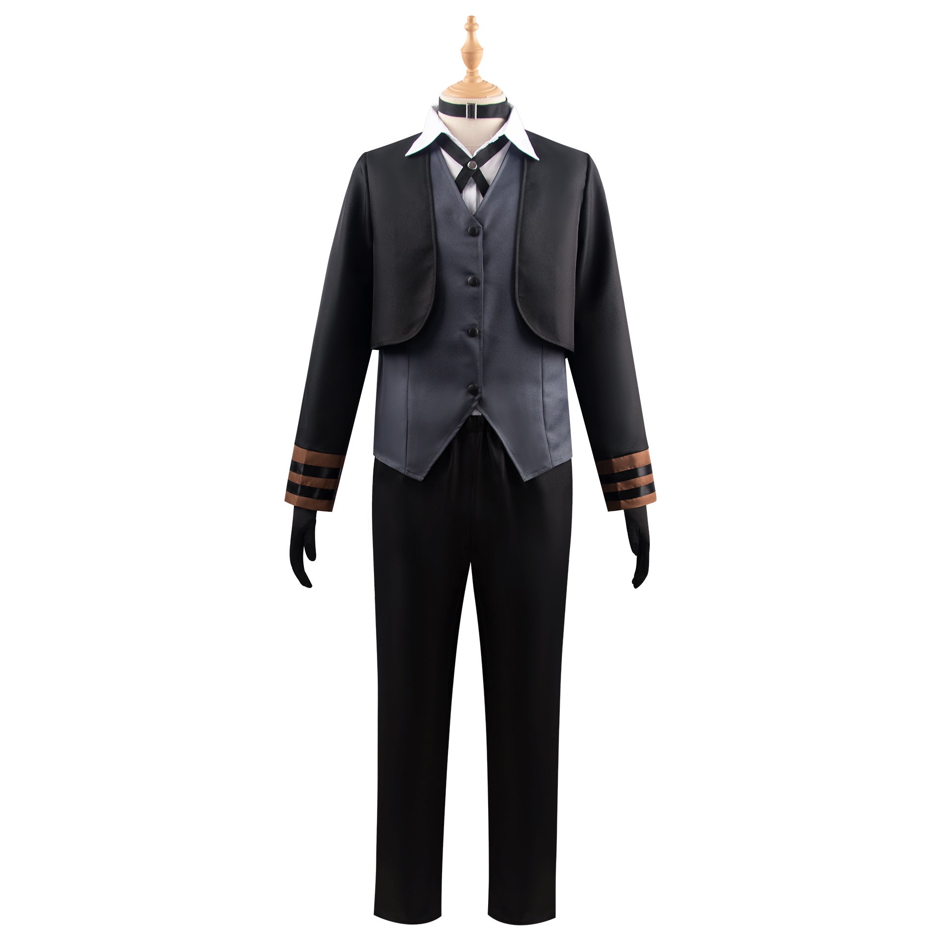 Bungo Stray Dogs Nakahara Chuuya Cosplay Costume Full Set for Anime Halloween Role Play - Halloweez