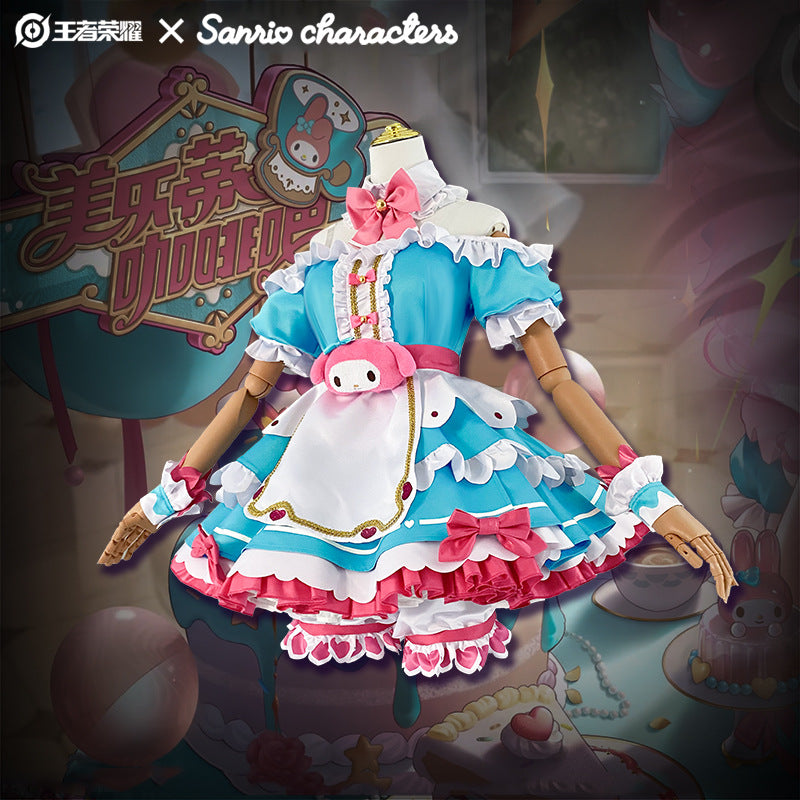 Honor of Kings Sanrio Daji My Melody Full Cosplay Costume Set - Halloweez