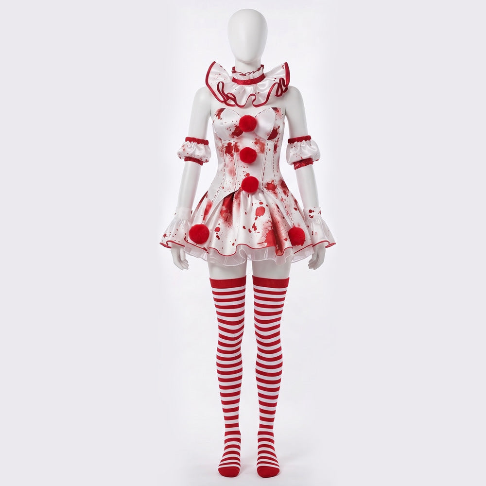 Terrifier Clown Cosplay Costume Custom For Halloween Horror Party