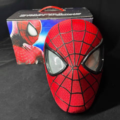 Spider Hero Mask, Electric Movable Eyes, Touch LED Light, Ring Remote Control