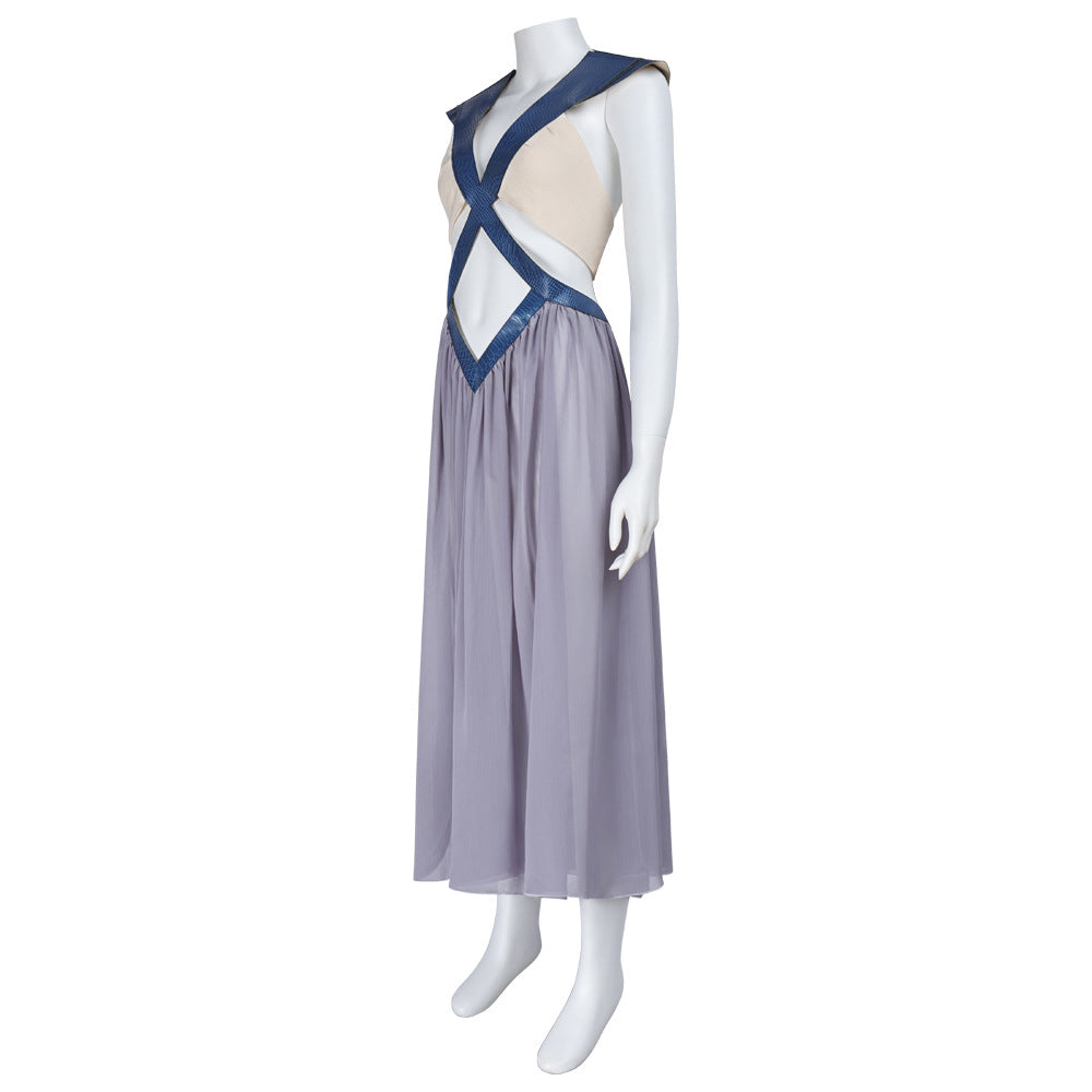 Game of Thrones Daenerys Backless Dress Cosplay Halloween Roleplay Costume Outfit - Halloweez