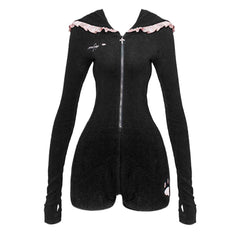 Oreimo Kuroneko Ruri Gokou Cosplay Outfit, Custom Black Jumpsuit for Comic Con & Halloween