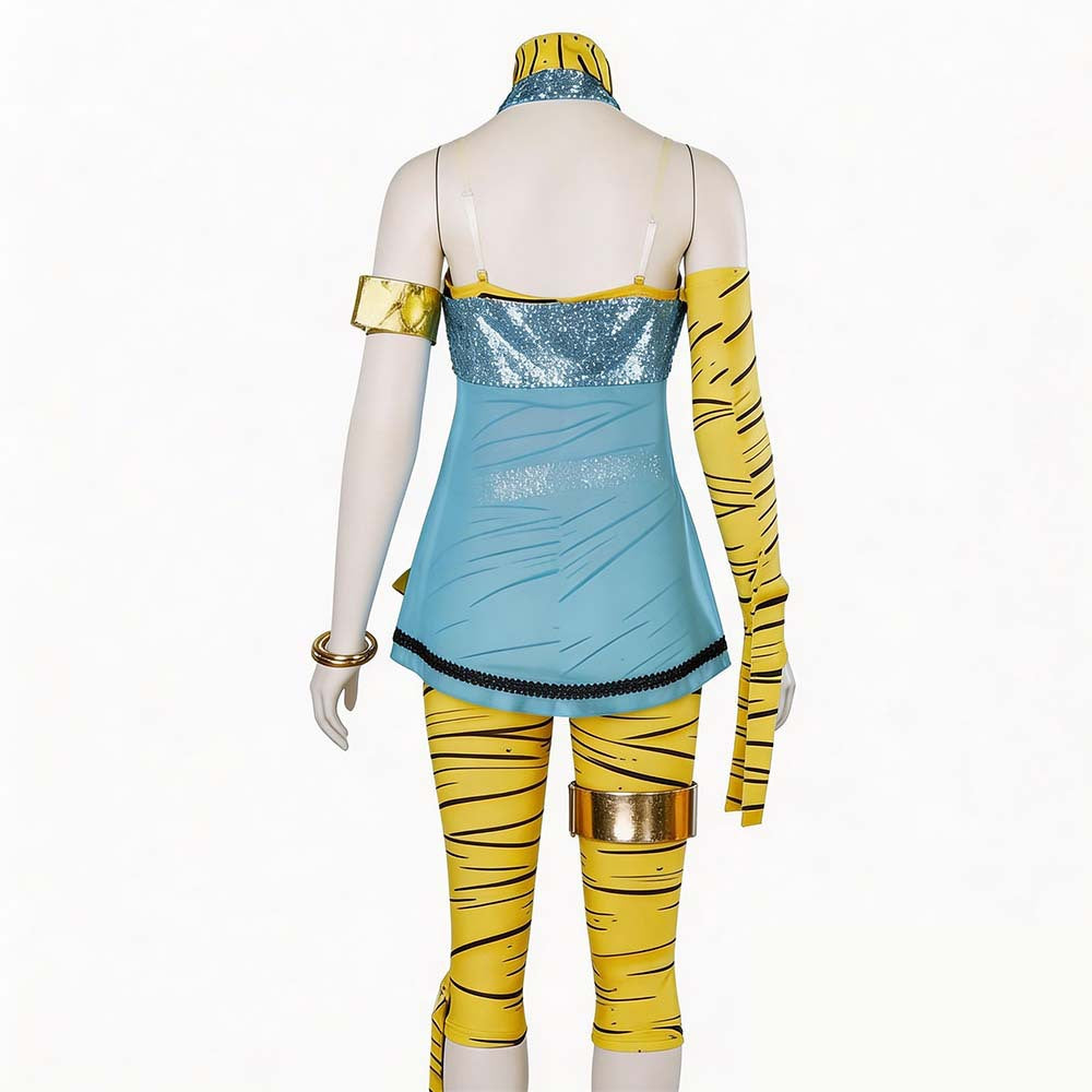 Monster High Cleo de Nile Cosplay Costume Halloween Roleplay Full Outfit for Fans - Halloweez