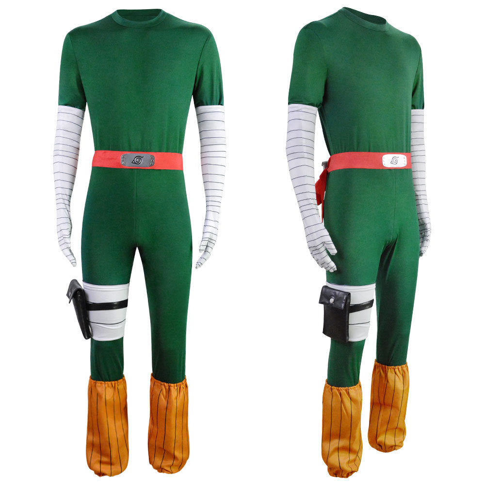 Naruto Konoha Rock Lee Might Guy Cosplay Eight Inner Gates Night Guy Costume - Halloweez