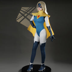 Super Hero Dispatch Center Golden Radiance Cosplay Costume, Custom‑Made for Comic‑Con & Halloween