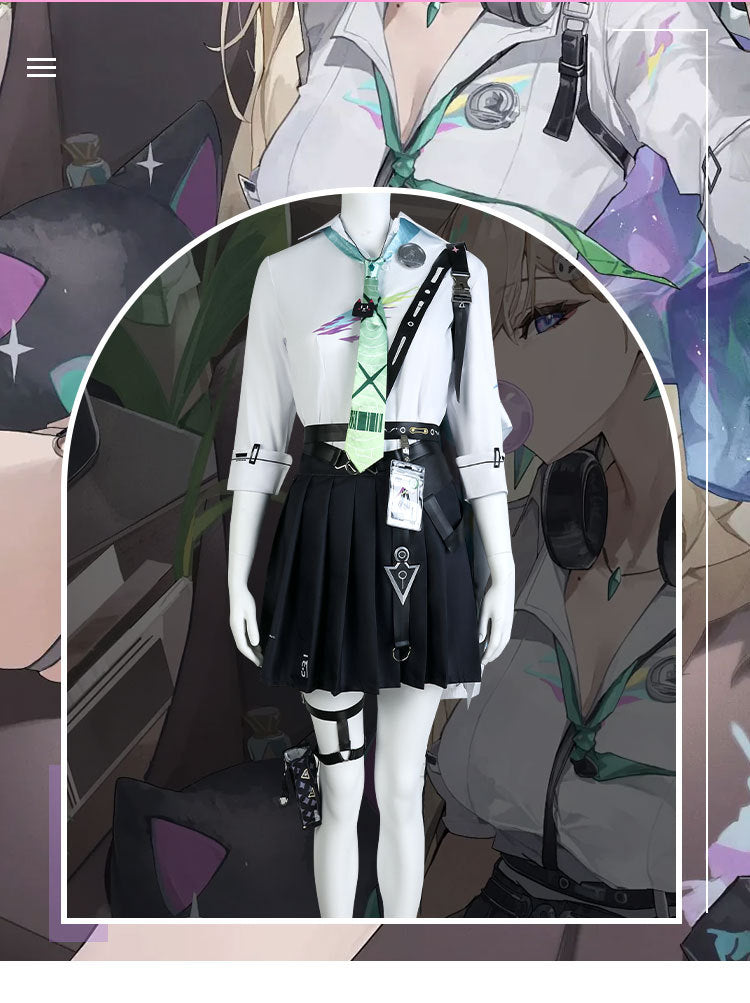 Wuthering Waves Linaria Cosplay Costume, Full Set Anime Game Role Play Outfit, Women Fashion Cosplay Dress for Party & Cosplay Event - Halloweez