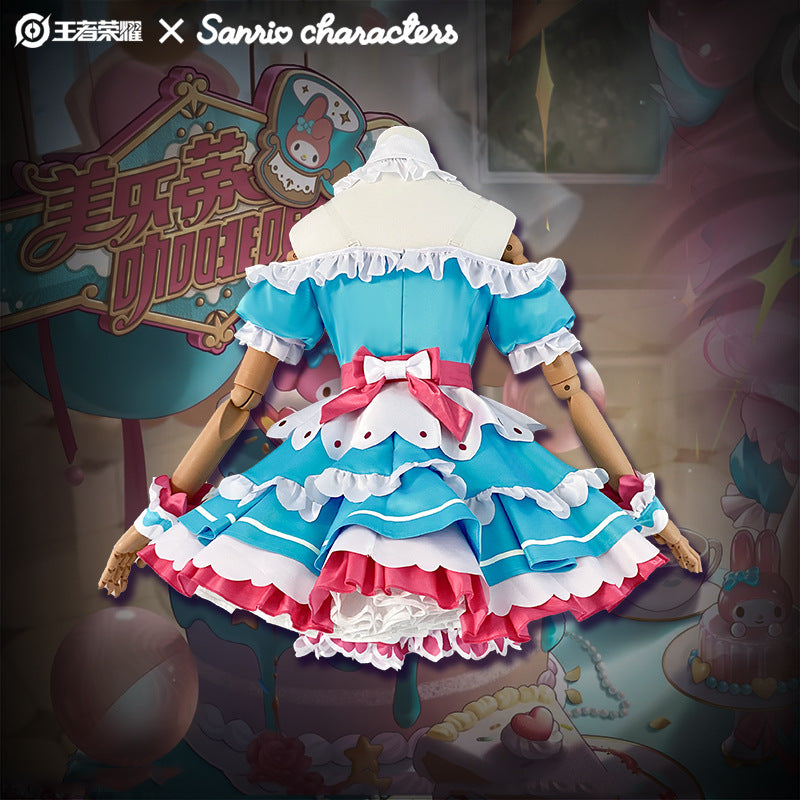 Honor of Kings Sanrio Daji My Melody Full Cosplay Costume Set - Halloweez