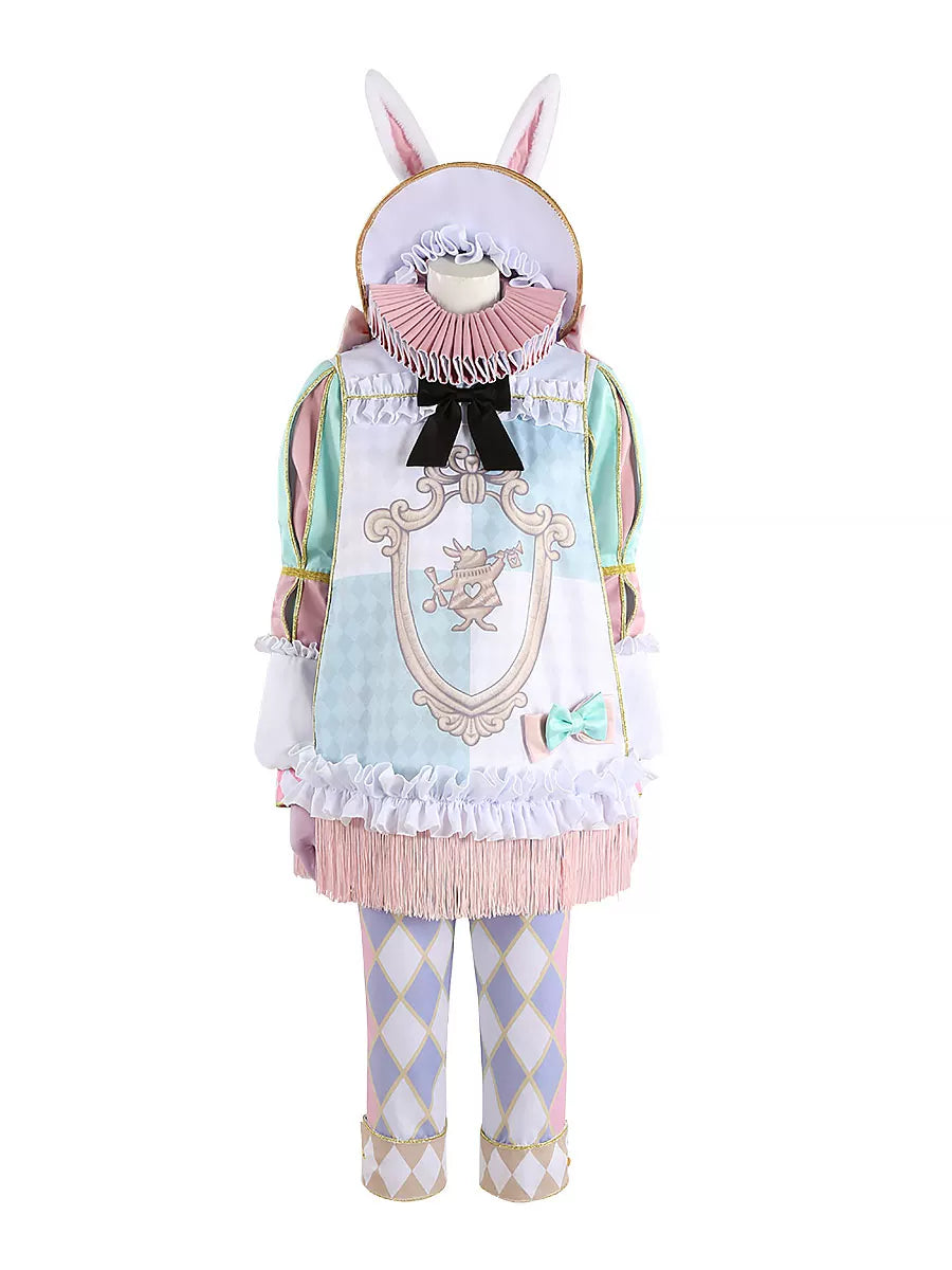 Twisted Wonderland Epel White Rabbit Festival Cosplay Costume, Custom Outfit for Comic Con & Halloween
