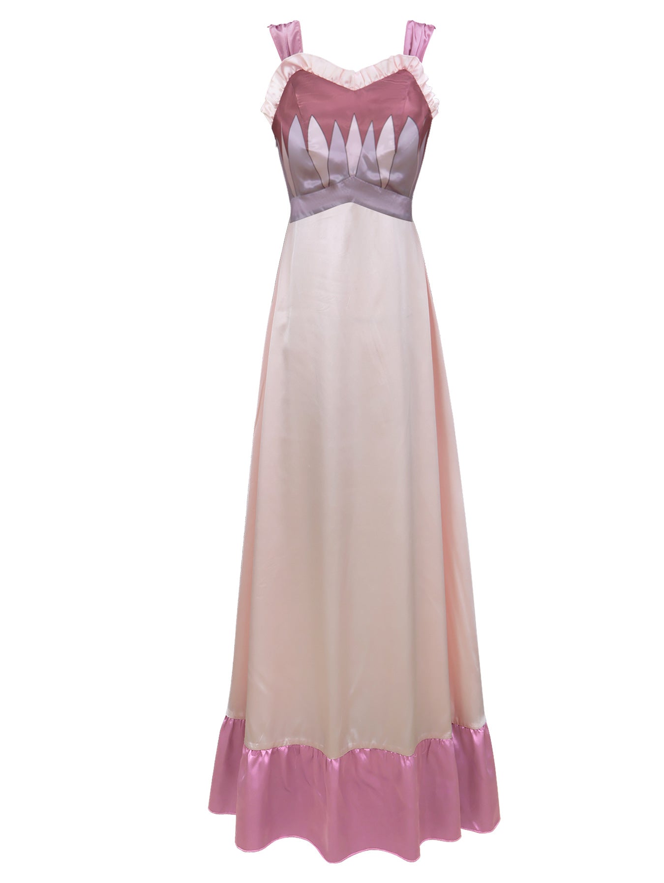 Wicked Glinda Pink White Camisole Nightgown Stage Cosplay Costume Outfit - Halloweez