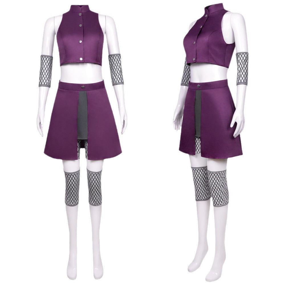 Naruto Shippuden Ino Yamanaka Cosplay Costume Women Full Set Outfit - Halloweez