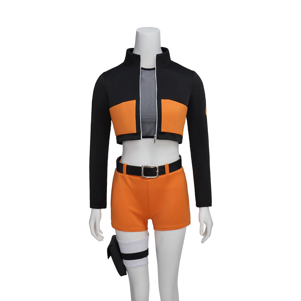 Naruto Shippuden Female Naruto Cosplay Costume Custom for Comic‑Con Halloween